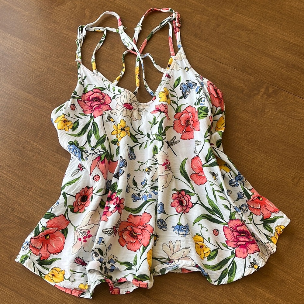 Hollister Floral Tank Top